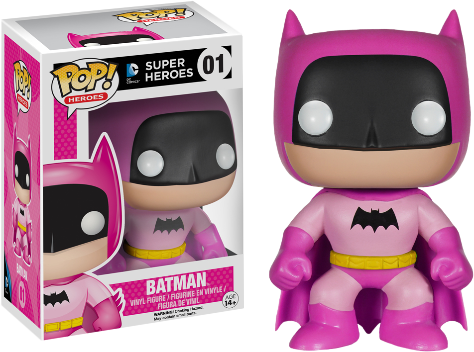 FUNKO POP! HEROES: BATMAN - 75TH ANNIVERSARY RAINBOW VINYL FIGURES - Batman Pink