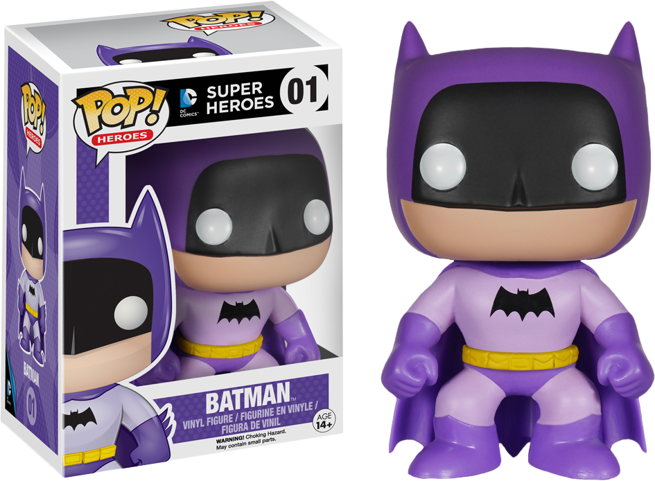 FUNKO POP! HEROES: BATMAN 75TH ANNIVERSARY RAINBOW VINYL FIGURES COMPLETE SET