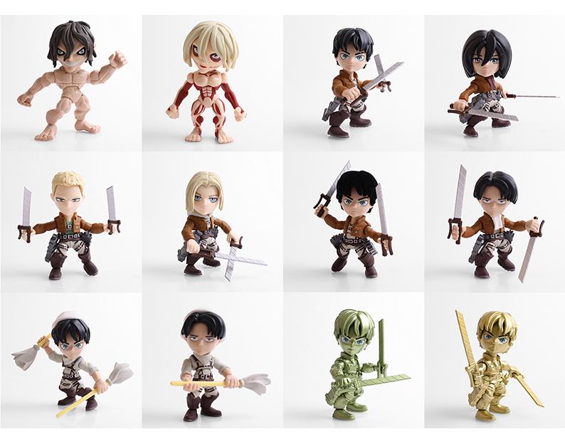 ATTACK ON TITAN WAVE 1 ACTION VINYLS