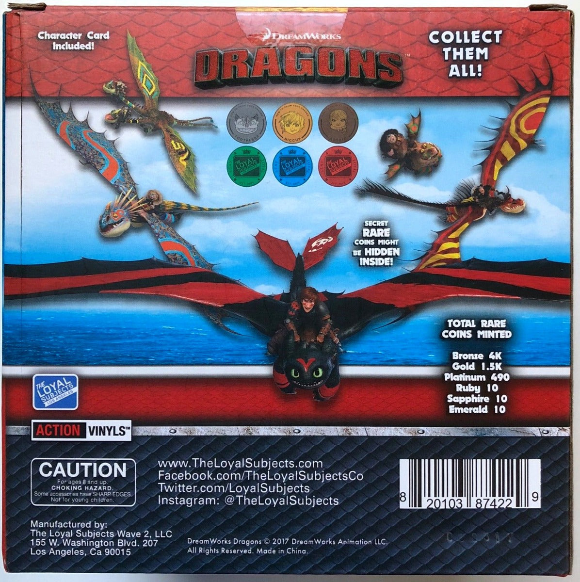 HTTYD DRAGONS W2 ACTION VINYLS 7" STORMFLY (SNOW)