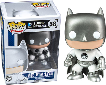 FUNKO POP! HEROES: WHITE LANTERN BATMAN VINYL FIGURE