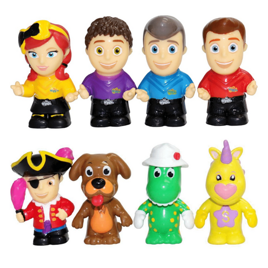 THE WIGGLES WIGGLY FIGURINES 4 PACK (x2 Packs)